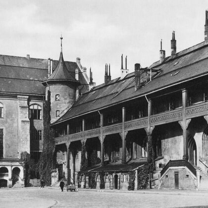 Северное крыло Кёнигс. замка. Вверху был Орденский зал, а в подвале – ресторан «Блютгерихт