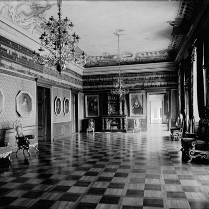 Орденский зал Кёнигсбергского замка, где в апреле 1945 г. находилась «немецкая ЯК».