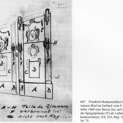 Рисунок собранной стены ЯК, сделанный в Касселе в 1960 г. 