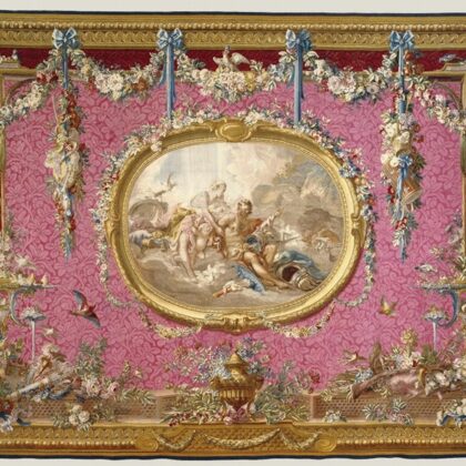 Королевский гобелен XVIII в. Подарок Людовика XVI. Продан из Павловского д-ца в 1931 г.