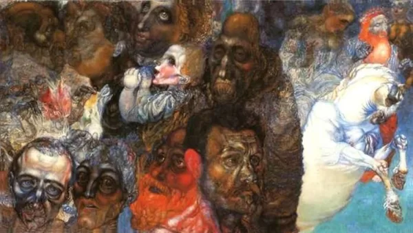 П.Н. Филонов. Головы 1910.