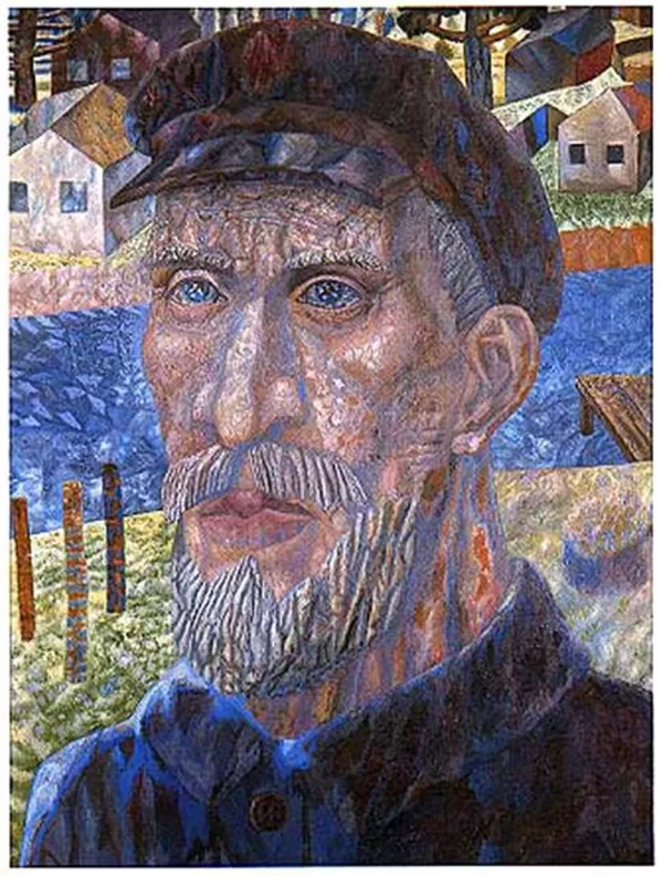 П.Н. Филонов. Колхозник. 1932.