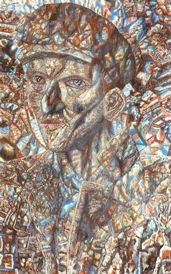 П.Н. Филонов. Рабочий в кепке. Середина 1930-х.